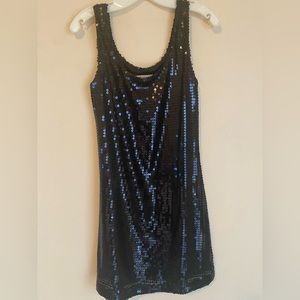 Black sequined dress